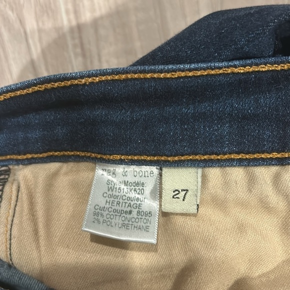 Rag & bone jeans size 27 high rise skinny - Picture 4 of 9